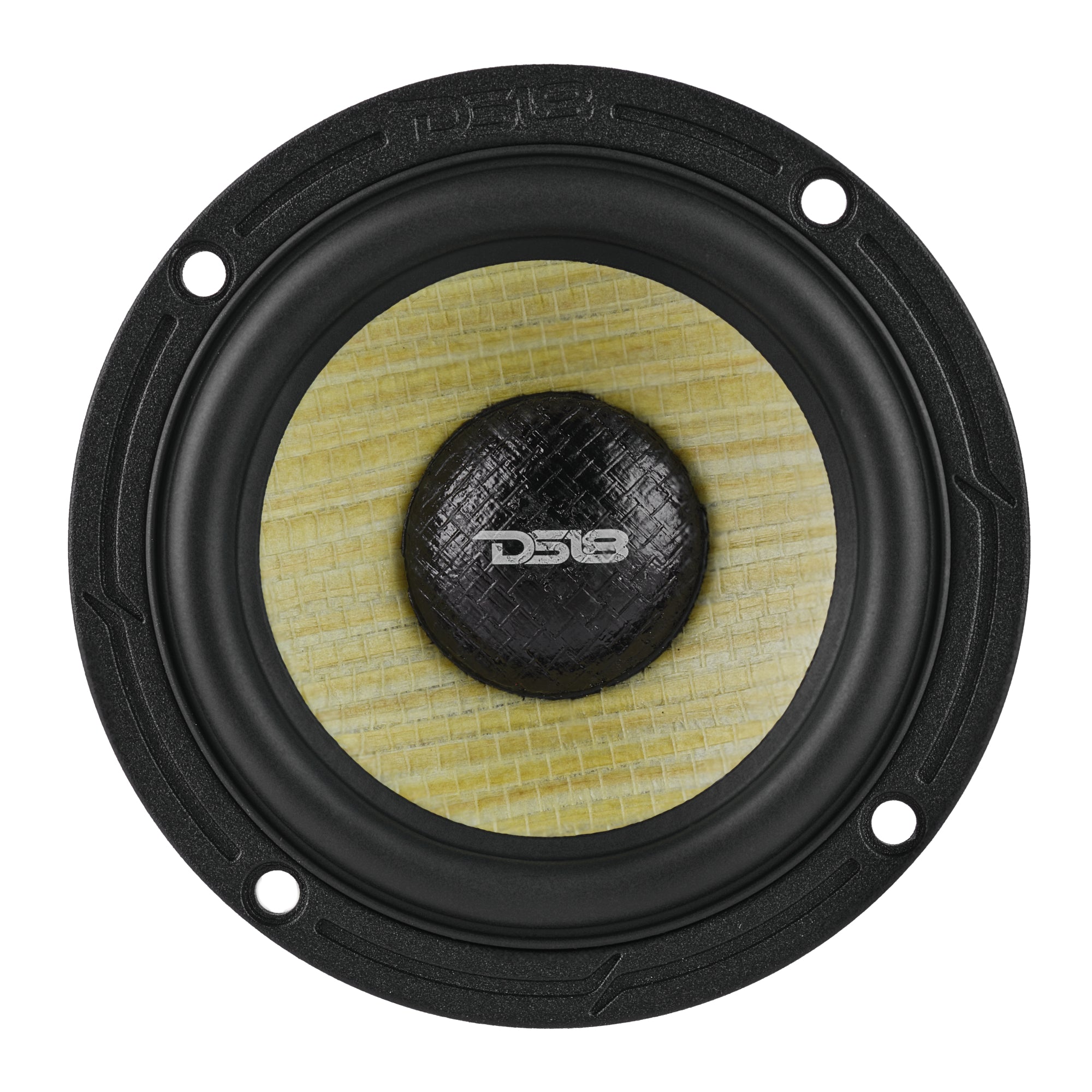 DS18 DXQ 3.5” Midrange Speaker with Yellow Straw + Composite Foam Cone | 60W RMS 4-Ohm