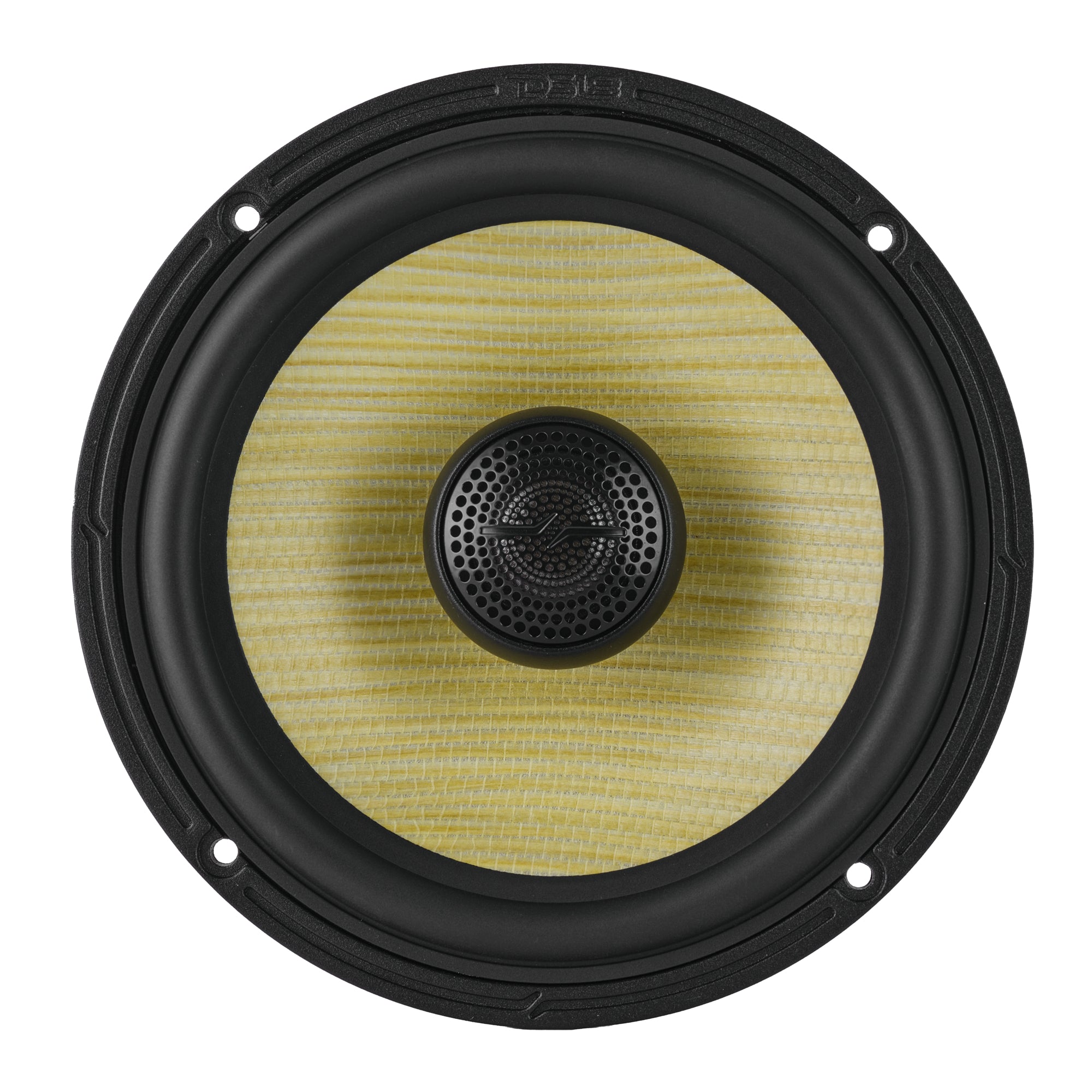 DS18 DXQ 6.5" 2-Way Coaxial Speaker with Yellow Straw and Composite Foam Cone | 150W RMS 4-Ohm