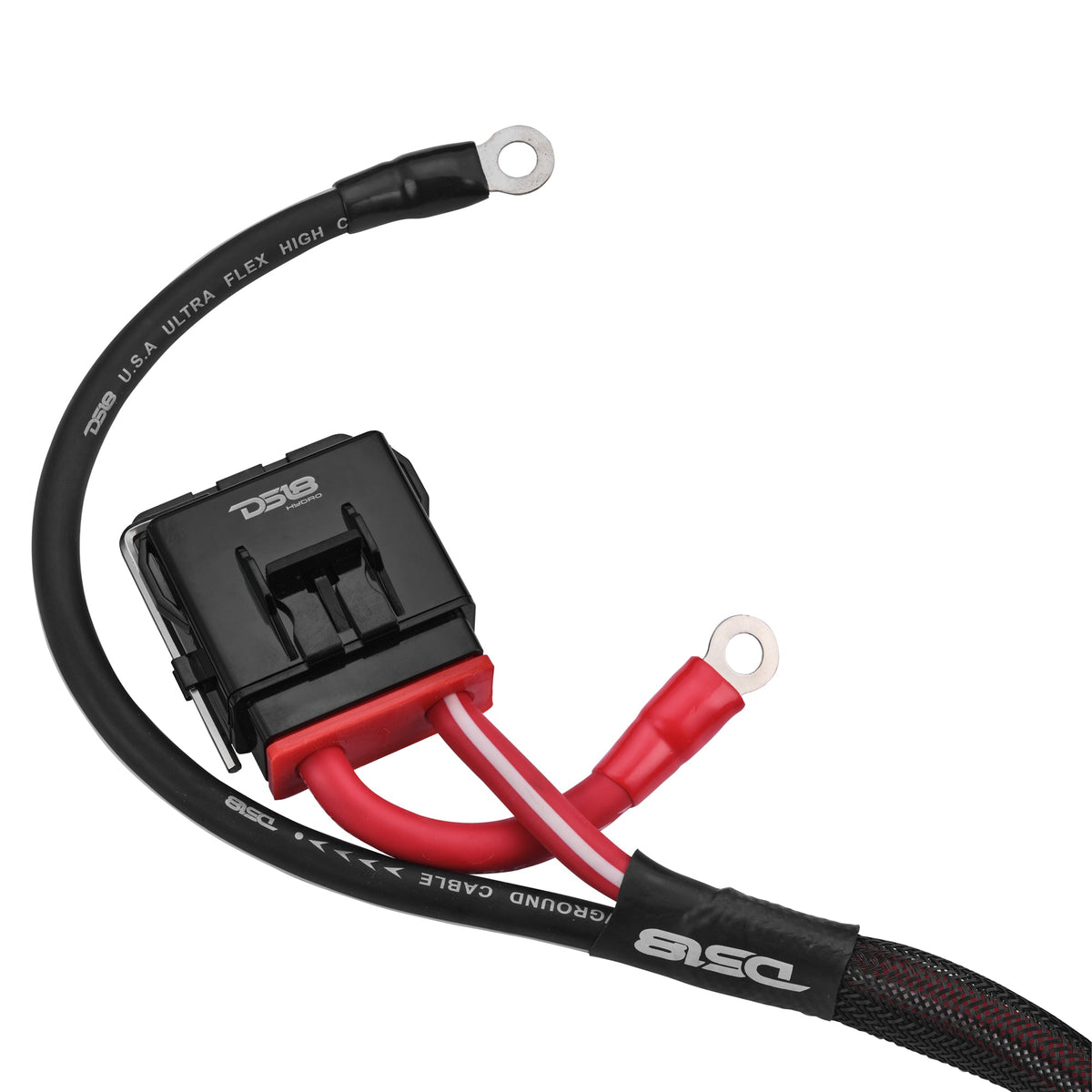 DS18 UTV-KIT4-4DR UTV 4-Gauge Power Harness Kit – 12ft Power & Ground Cables with Water-Resistant Fuse Holder  — view 2 of 3