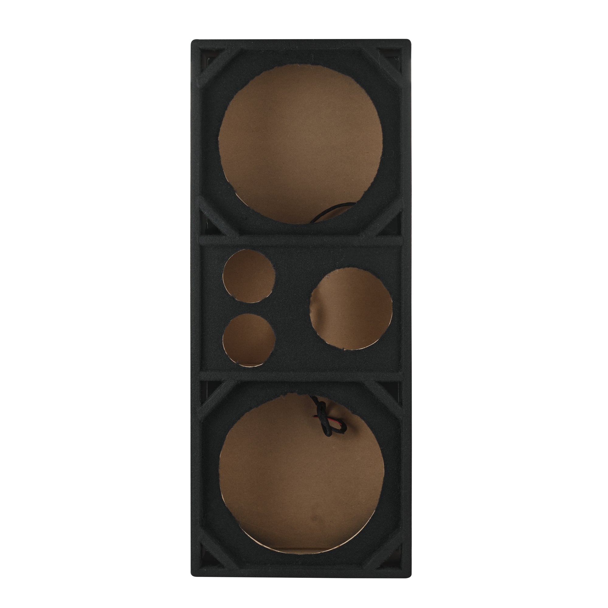 DS18 VOC12PRO Dual 12” + Dual 4” Tweeter + 2” Driver Ported Voceteo Empty Enclosure Speakon-Ready — view 2 of 5