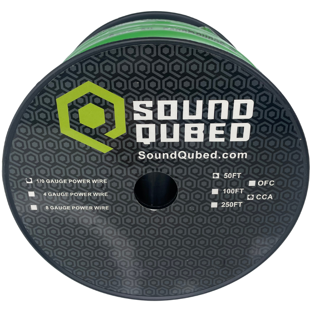 SoundQubed 1/0 Power and Ground Wire (50ft spool)