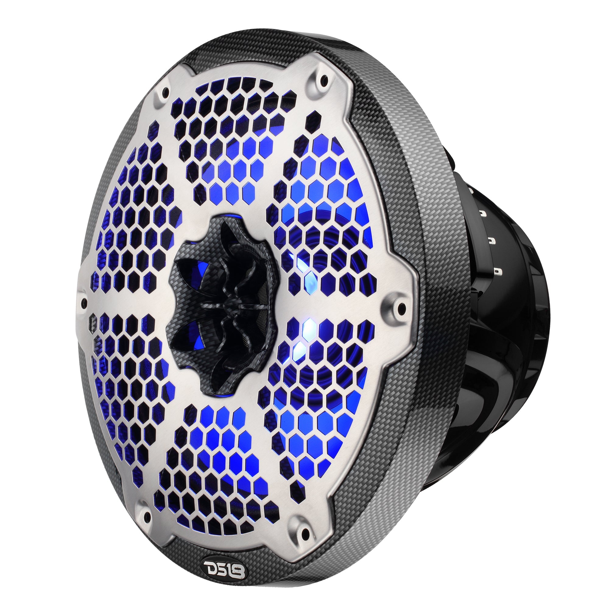DS18 8” Marine 2-Way Hybrid Speaker with RGB LED, Compression Driver and Neodymium Magnet | 350W RMS 4-Ohm