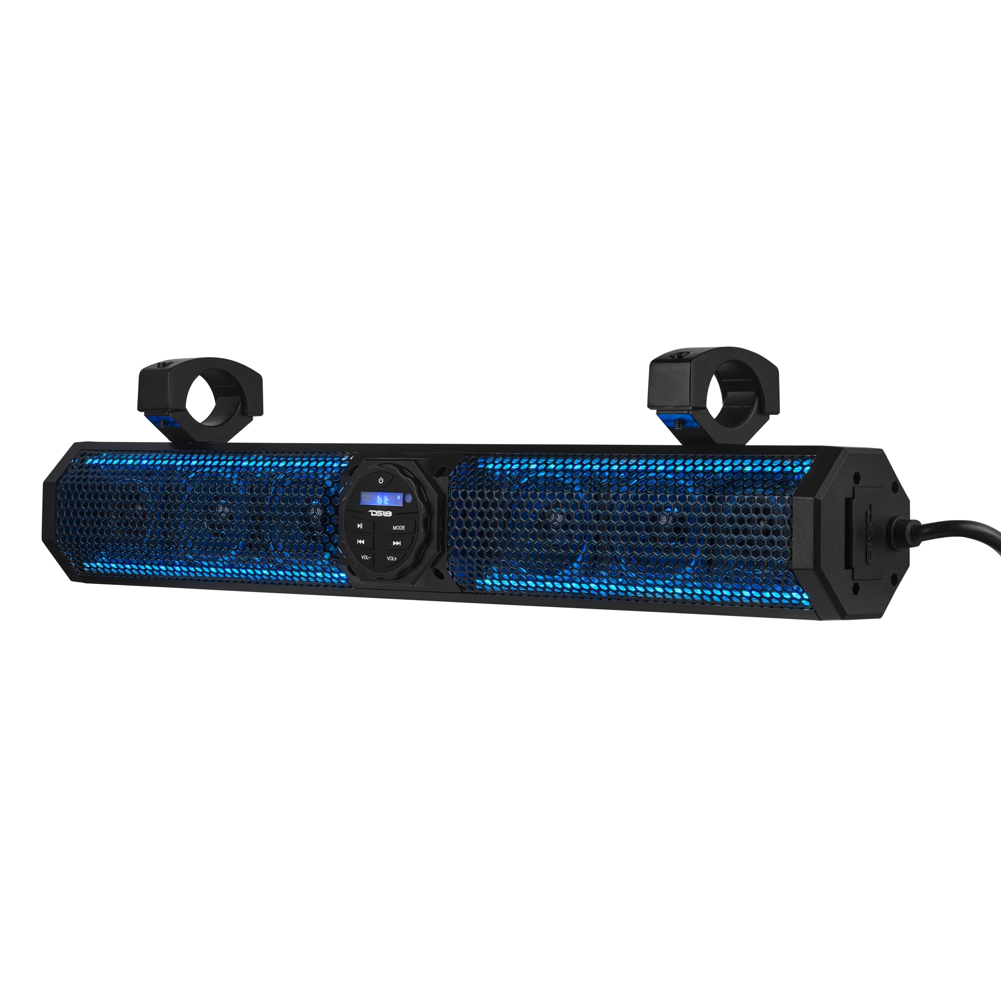 DS18 26" Marine Amplified Soundbar with Bluetooth USB & RGB Lighting 6 Speakers 600 Watts