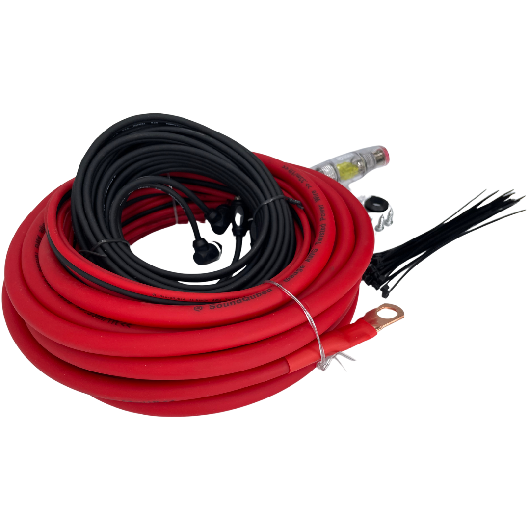 SoundQubed 4 Gauge CCA Amp Kit (single amp kit)