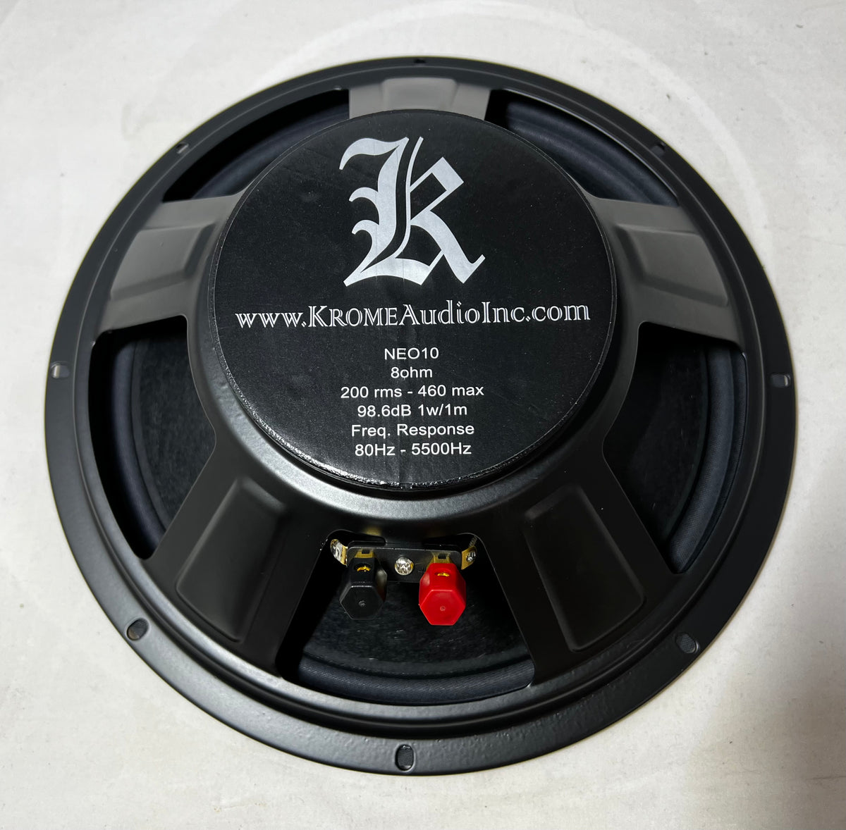 Krome Audio NEO10v2 10" Shallow Pro Audio Loudspeaker — 225W RMS