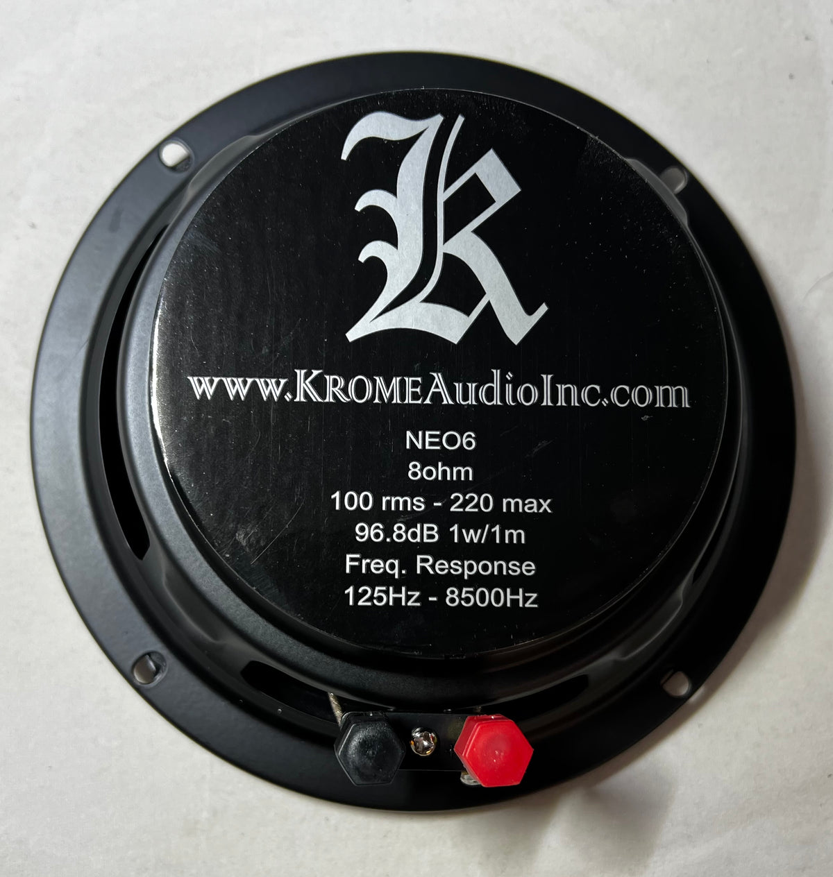 Krome Audio NEO6v3 6.5" Shallow Pro Audio Loudspeaker — 100W RMS