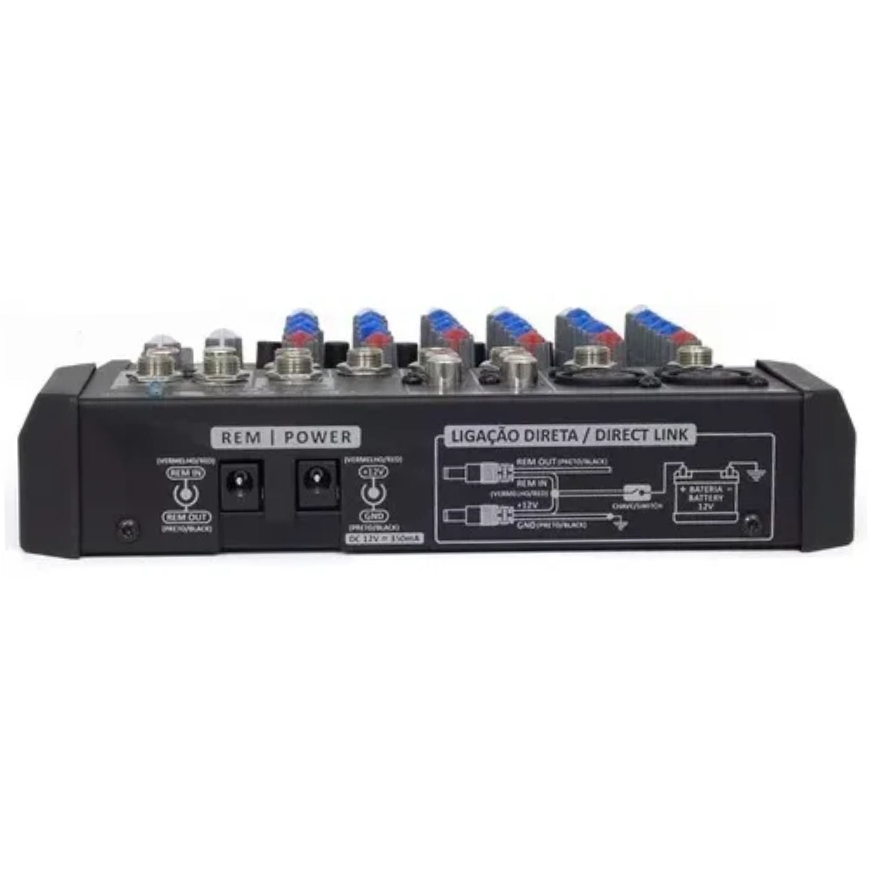 Stetsom STM1206 Mixer Automotive with Frequency from 1HZ ~ 75KHz with 6 Input Channels 4 Equalization Bands Per Channel