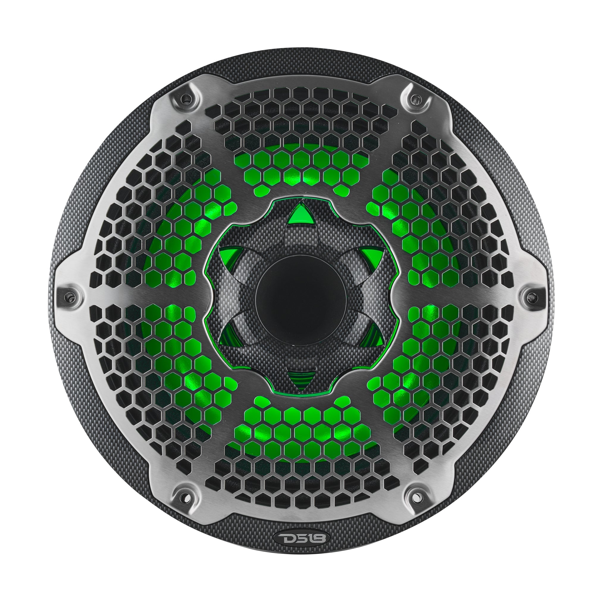 DS18 10” Marine 2-Way Hybrid Speaker with RGB LED, Compression Driver and Neodymium Magnet | 450W RMS 4-Ohm