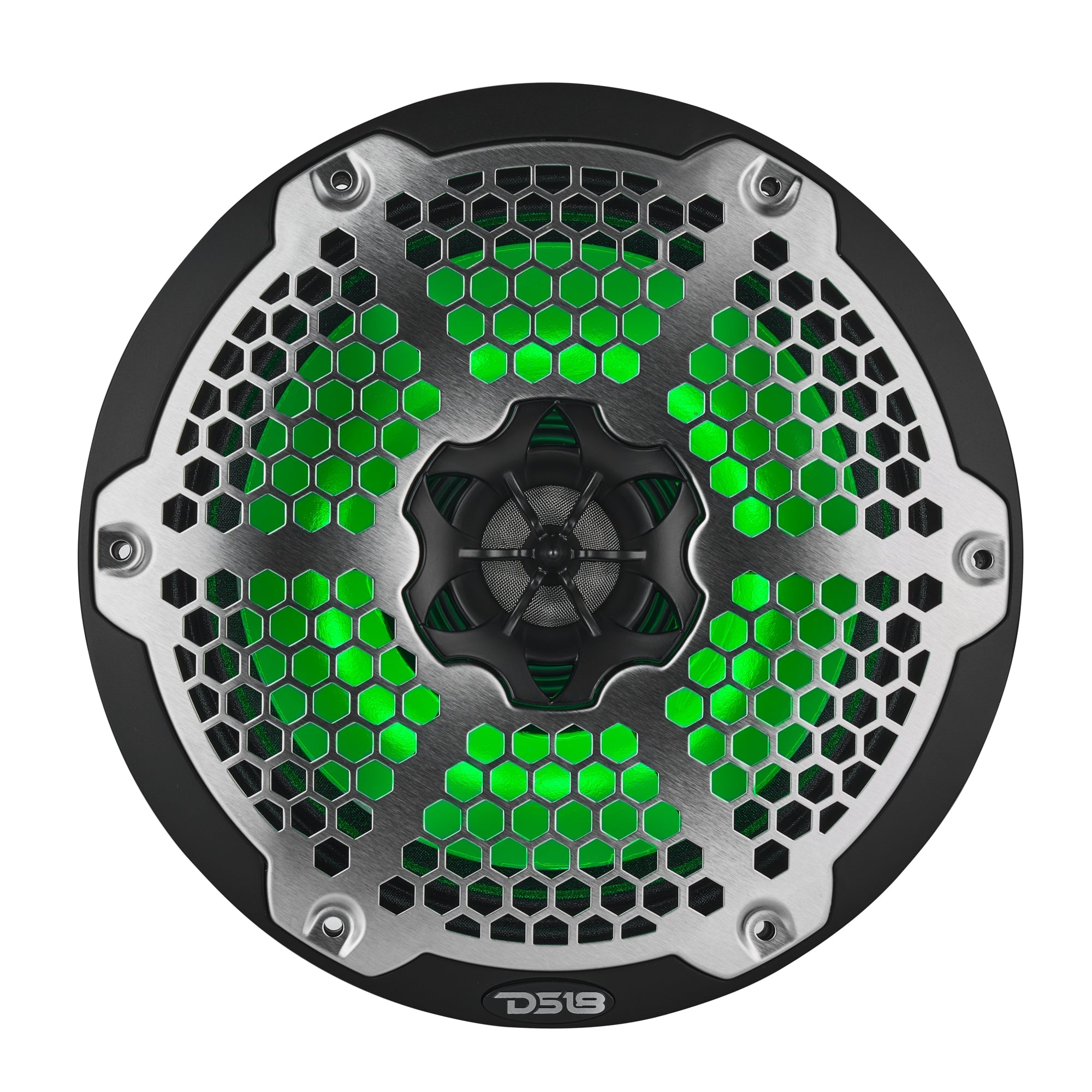DS18 8” Marine 2-Way Hybrid Speaker with RGB LED, Compression Driver and Neodymium Magnet | 350W RMS 4-Ohm