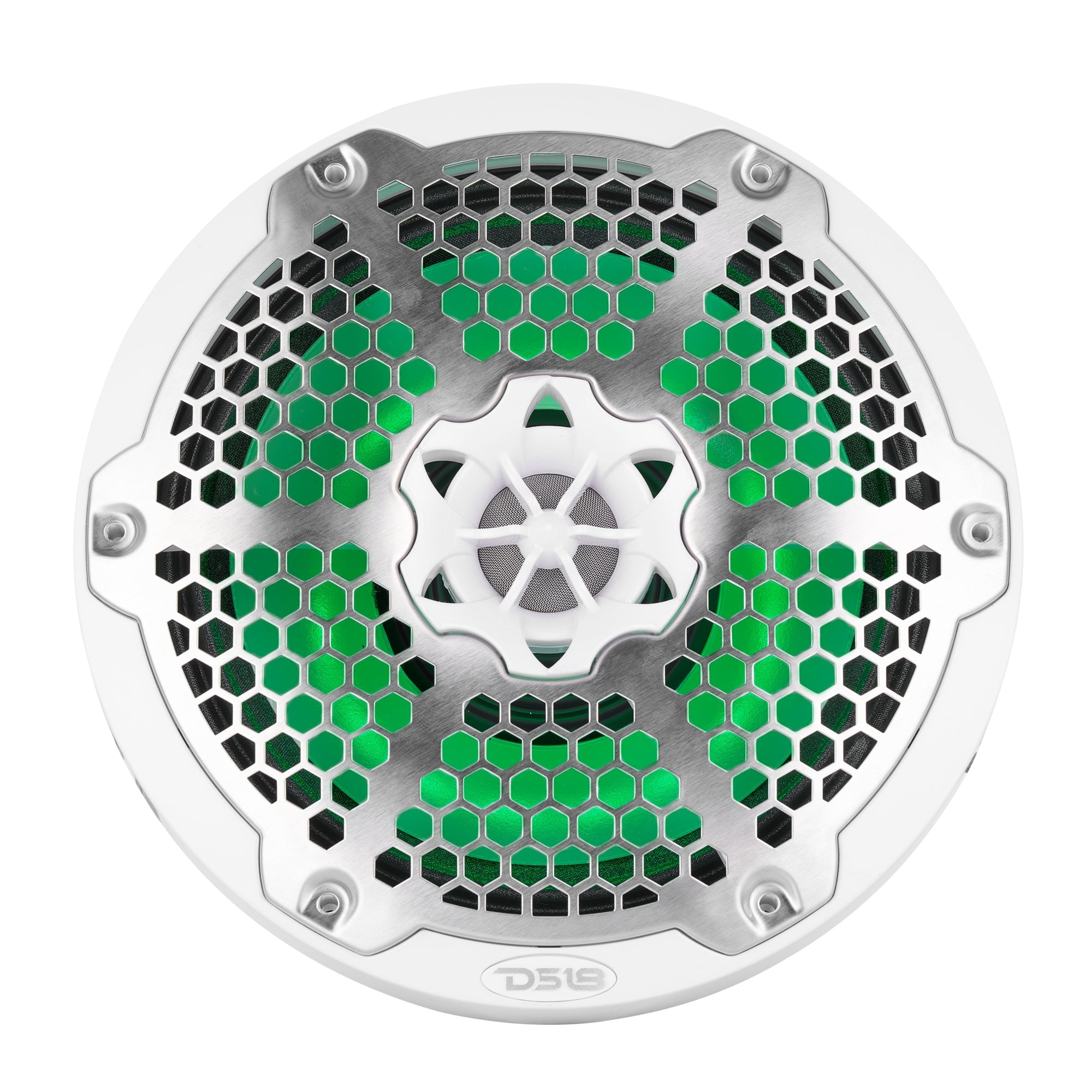 DS18 8” Marine 2-Way Hybrid Speaker with RGB LED, Compression Driver and Neodymium Magnet | 350W RMS 4-Ohm