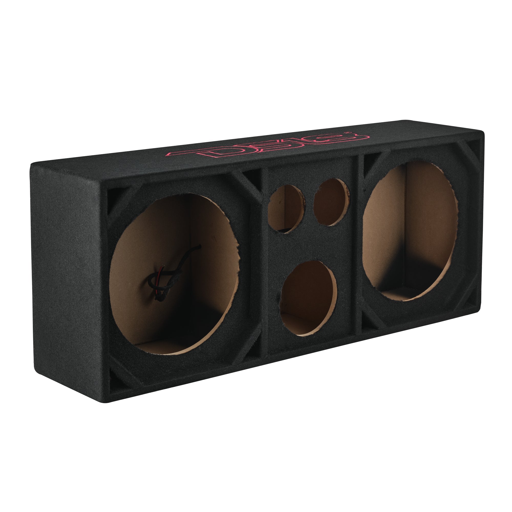 DS18 VOC12PRO Dual 12” + Dual 4” Tweeter + 2” Driver Ported Voceteo Empty Enclosure Speakon-Ready — view 4 of 5