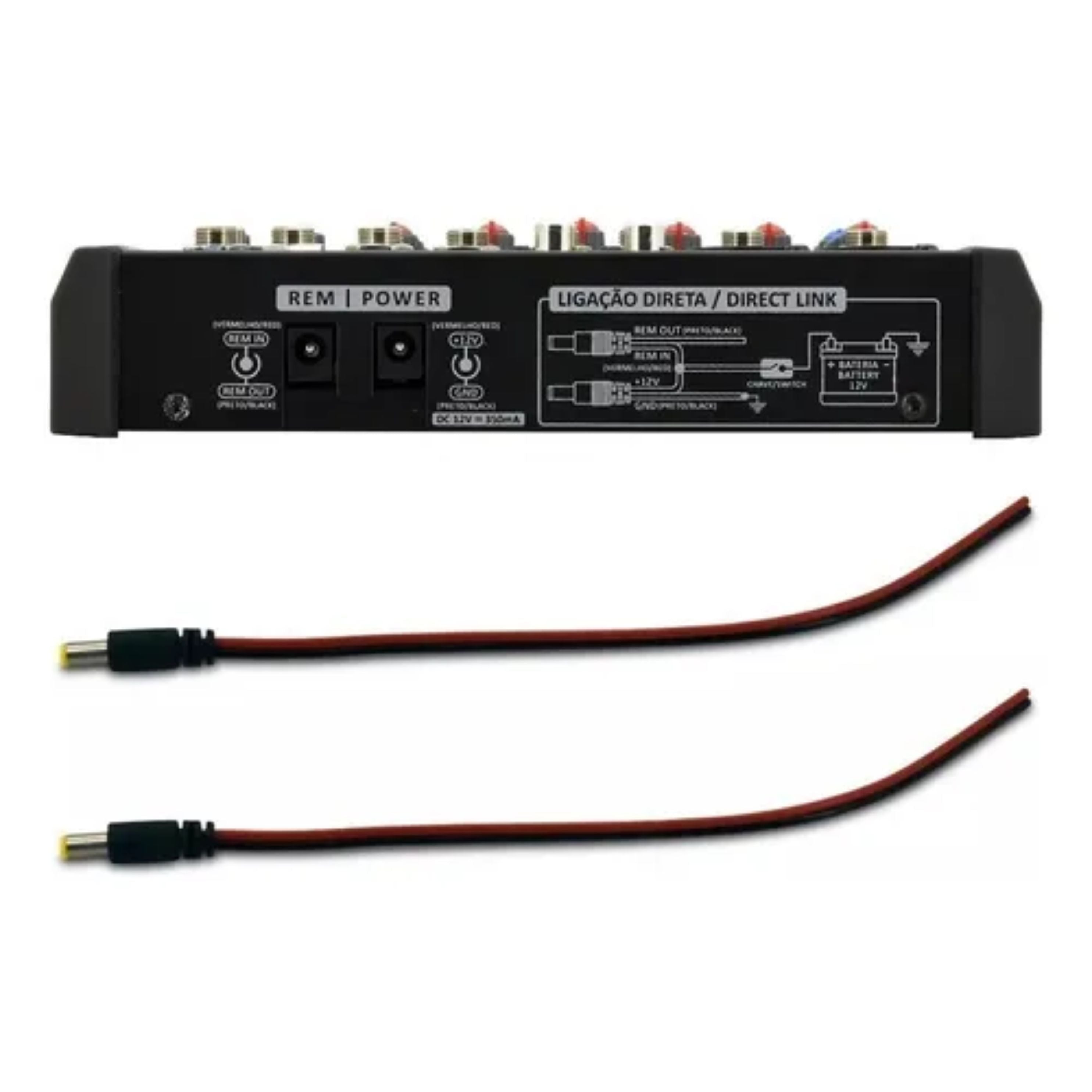 Stetsom STM1206 Mixer Automotive with Frequency from 1HZ ~ 75KHz with 6 Input Channels 4 Equalization Bands Per Channel
