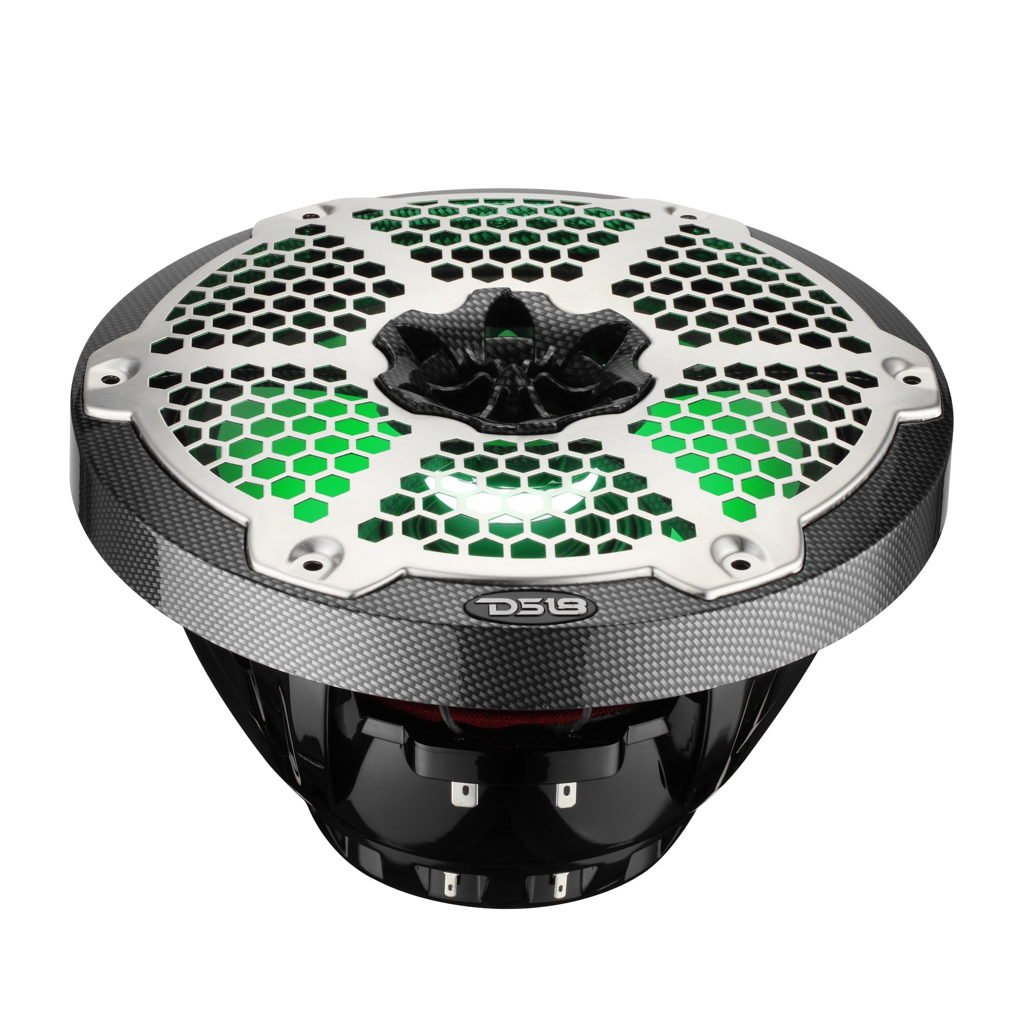 DS18 8” Marine 2-Way Hybrid Speaker with RGB LED, Compression Driver and Neodymium Magnet | 350W RMS 4-Ohm