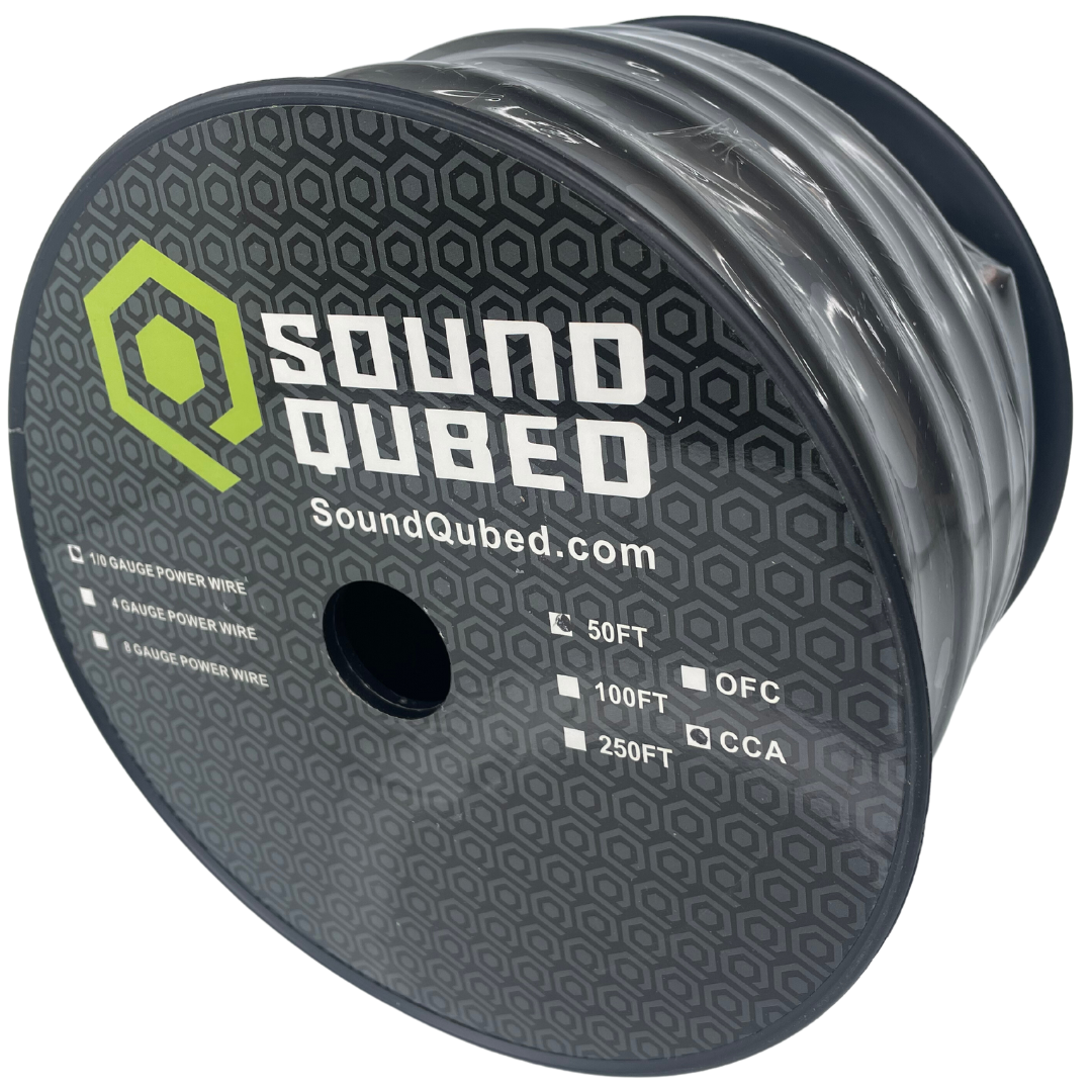 SoundQubed 1/0 Power and Ground Wire (50ft spool)