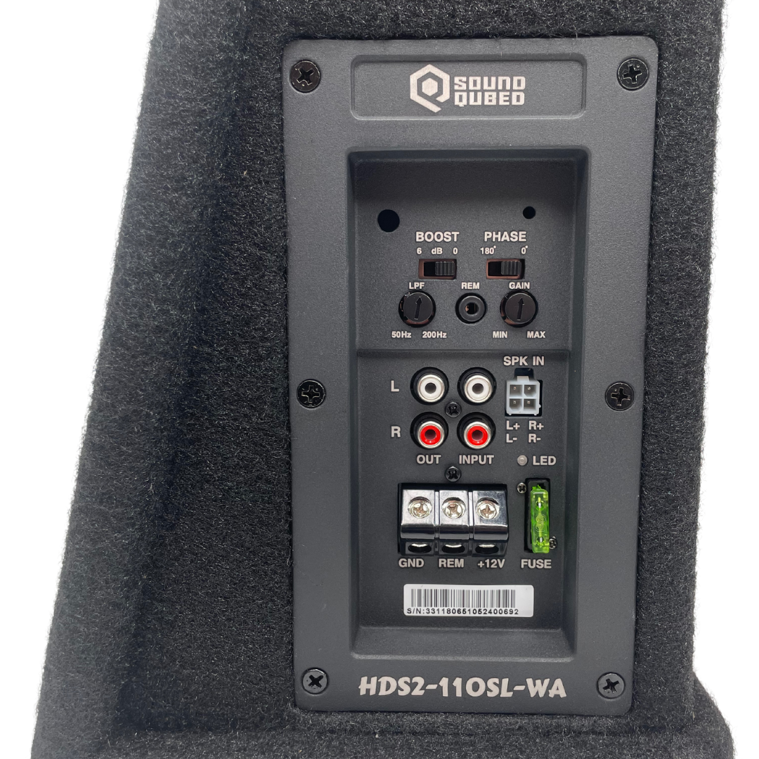 SoundQubed 10" Loaded Ported Subwoofer Enclosure