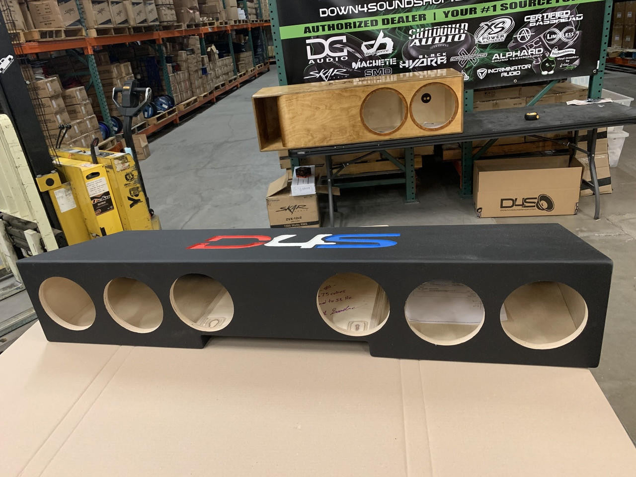 Down4Sound 6 - 6.5" SUB Box For Truck Seats (please Read Description For Fitment) Subwoofer Enclosure