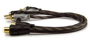 Pride Audio Y-3000 RCA Splitter 1M-2F (2-Pack)