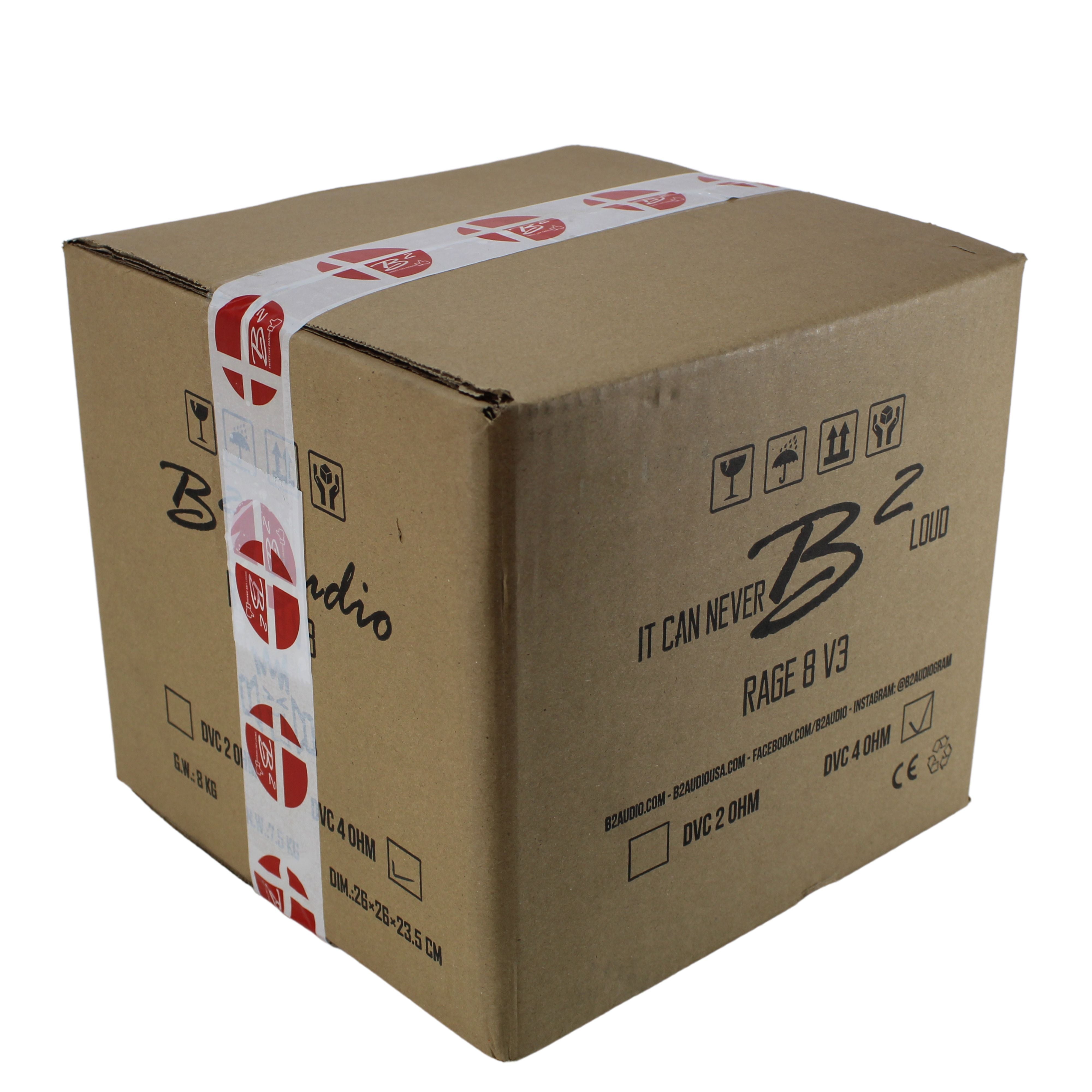 B2 Audio RAGE8 V3 8" Subwoofer 500W RMS Dual 4 Ohm — image 7