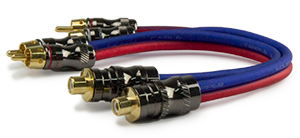 Pride Audio Y-9000 RCA Splitter 1M-2F (2-Pack)