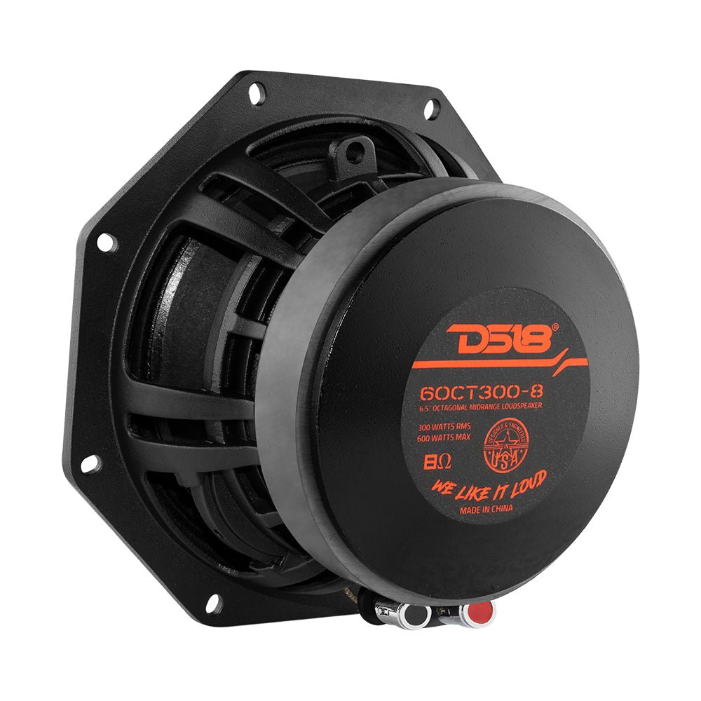 DS18 Octagonal 6.5" Mid-Range Loudspeaker 300 Watts Rms 8-Ohm