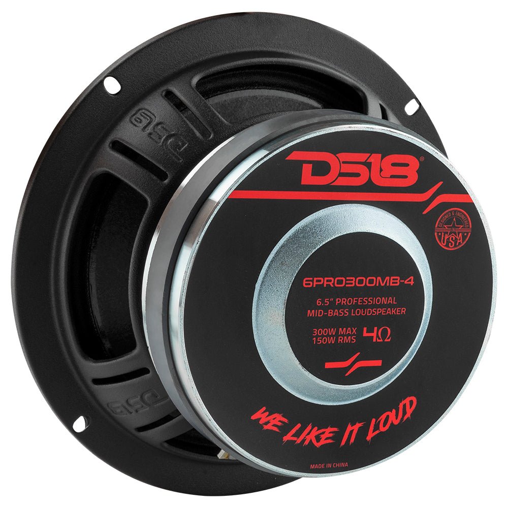 DS18 6.5" Mid-Bass Loudspeaker 150 Watts Rms 4-Ohm