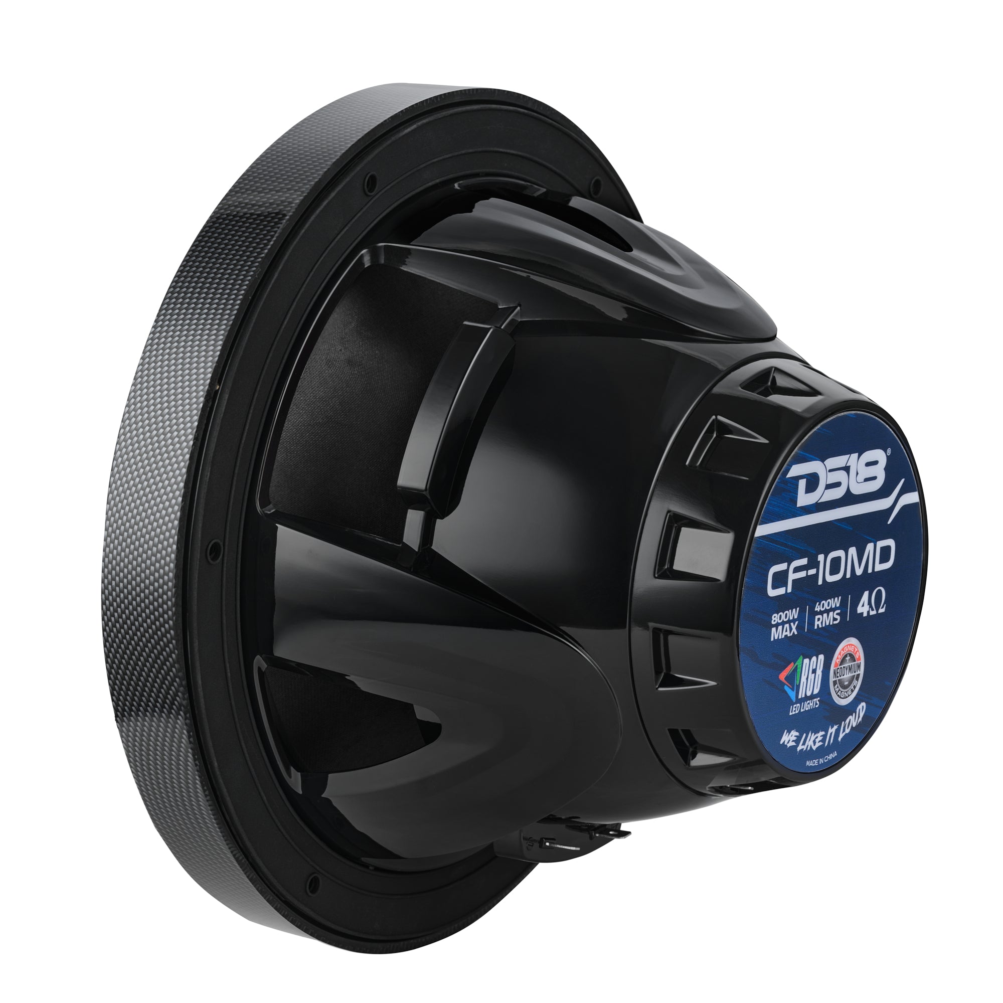 DS18 10” Marine 2-Way Hybrid Speaker with RGB LED, Compression Driver and Neodymium Magnet | 450W RMS 4-Ohm