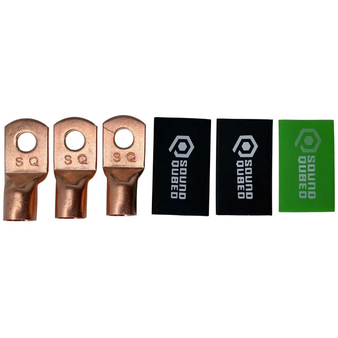 SoundQubed 1/0 Gauge Big 3 Upgrade Kit - OFC wire
