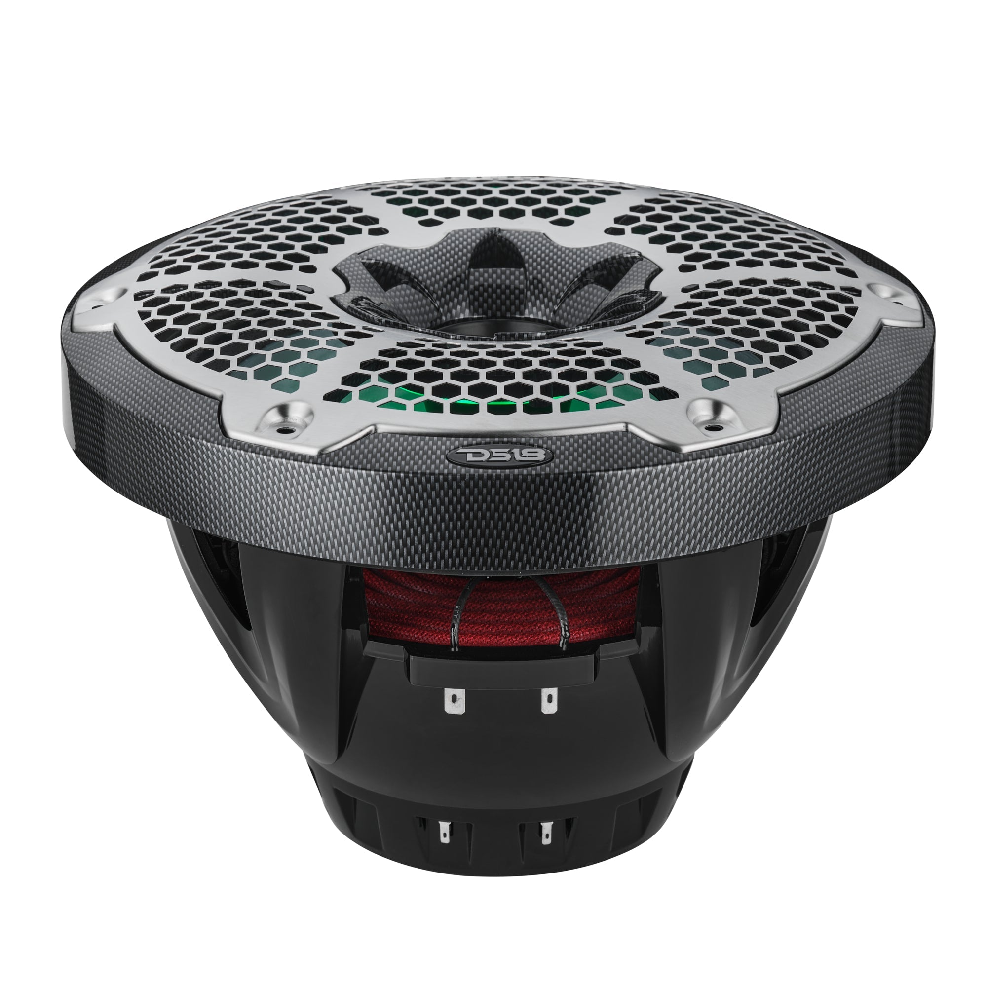 DS18 10” Marine 2-Way Hybrid Speaker with RGB LED, Compression Driver and Neodymium Magnet | 450W RMS 4-Ohm