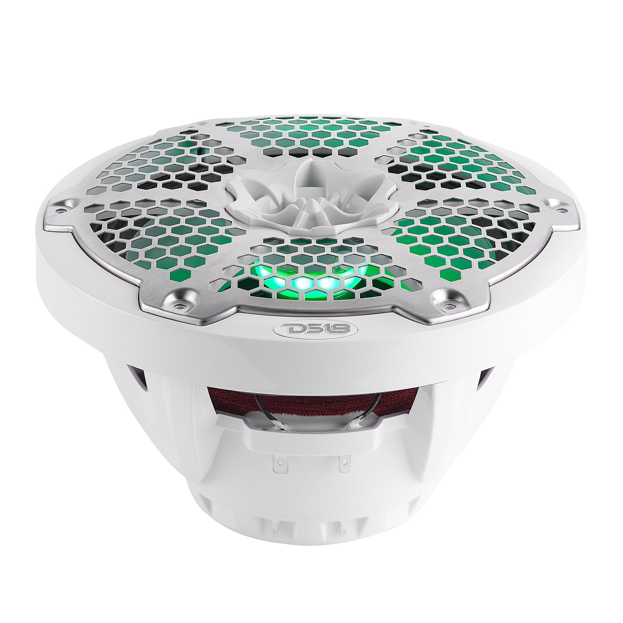 DS18 8” Marine 2-Way Hybrid Speaker with RGB LED, Compression Driver and Neodymium Magnet | 350W RMS 4-Ohm