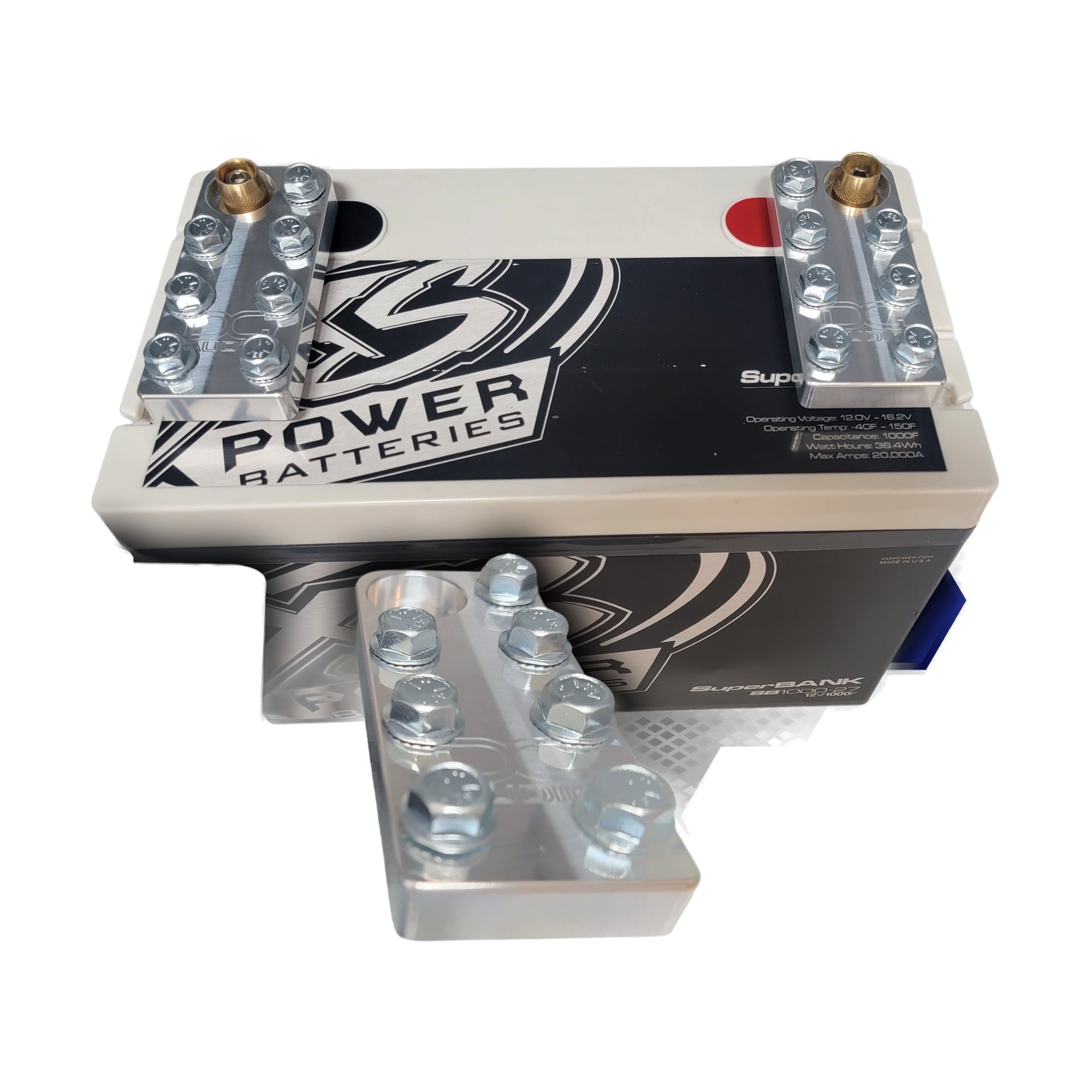 DC Audio 7-Lug Aluminum Battery Terminals (Bolt-Down)