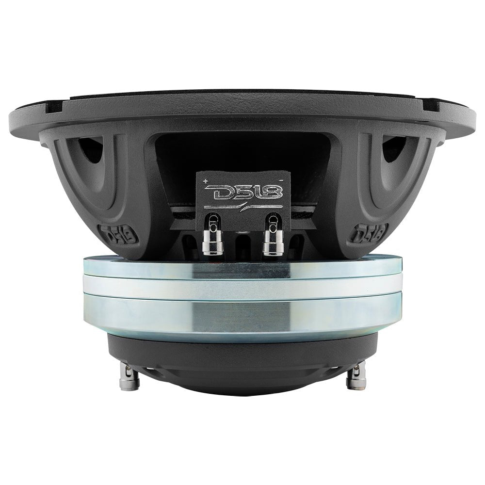 DS18 8" Neodymium Coaxial Hybrid Mid-Bass Water resistant Carbon Fiber Cone Loudspeaker with Built-in Driver 400 Watts Rms 4-Ohm