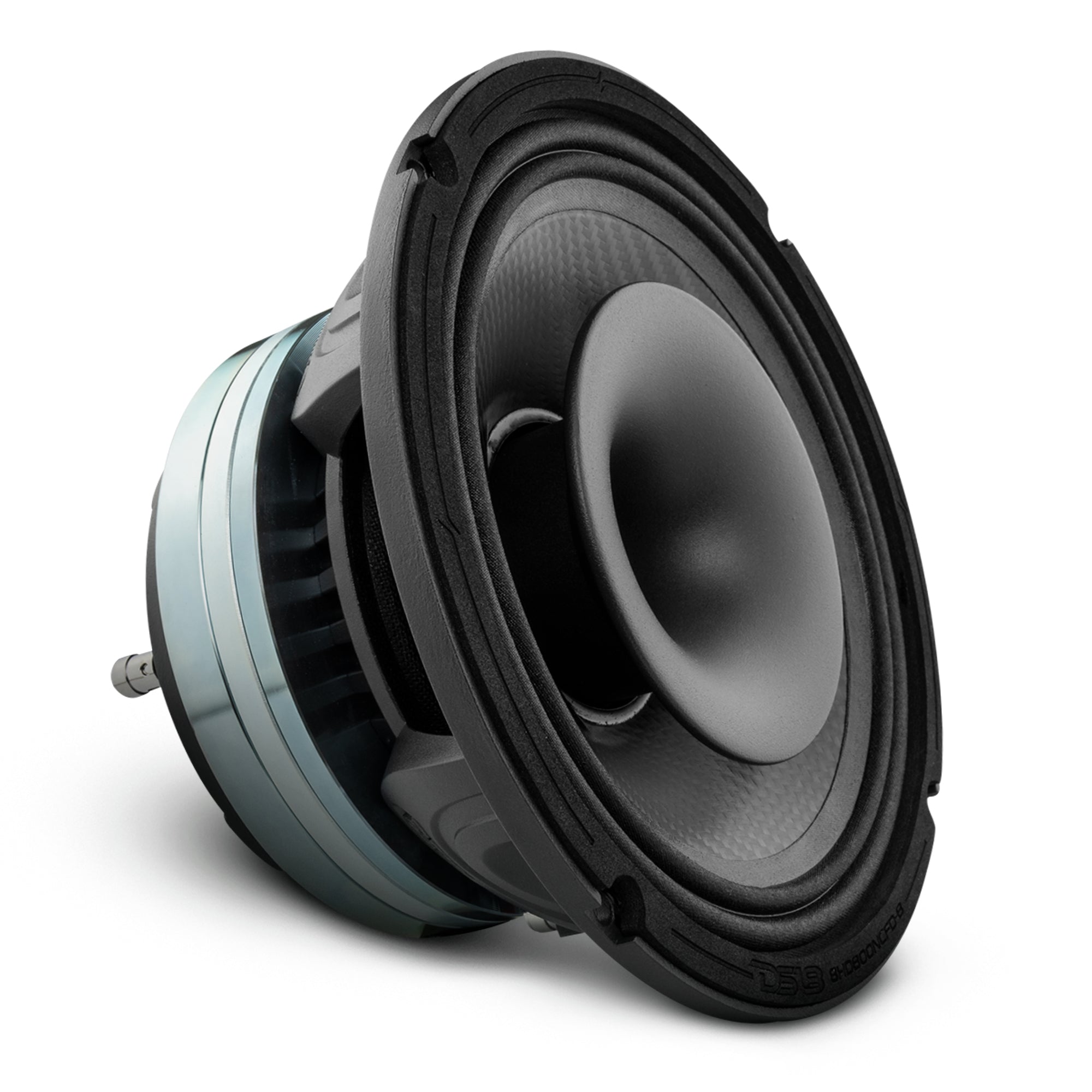DS18 8" Neodymium Coaxial Hybrid Mid-Bass Water resistant Carbon Fiber Cone Loudspeaker with Built-in Driver 400 Watts Rms 8-Ohm