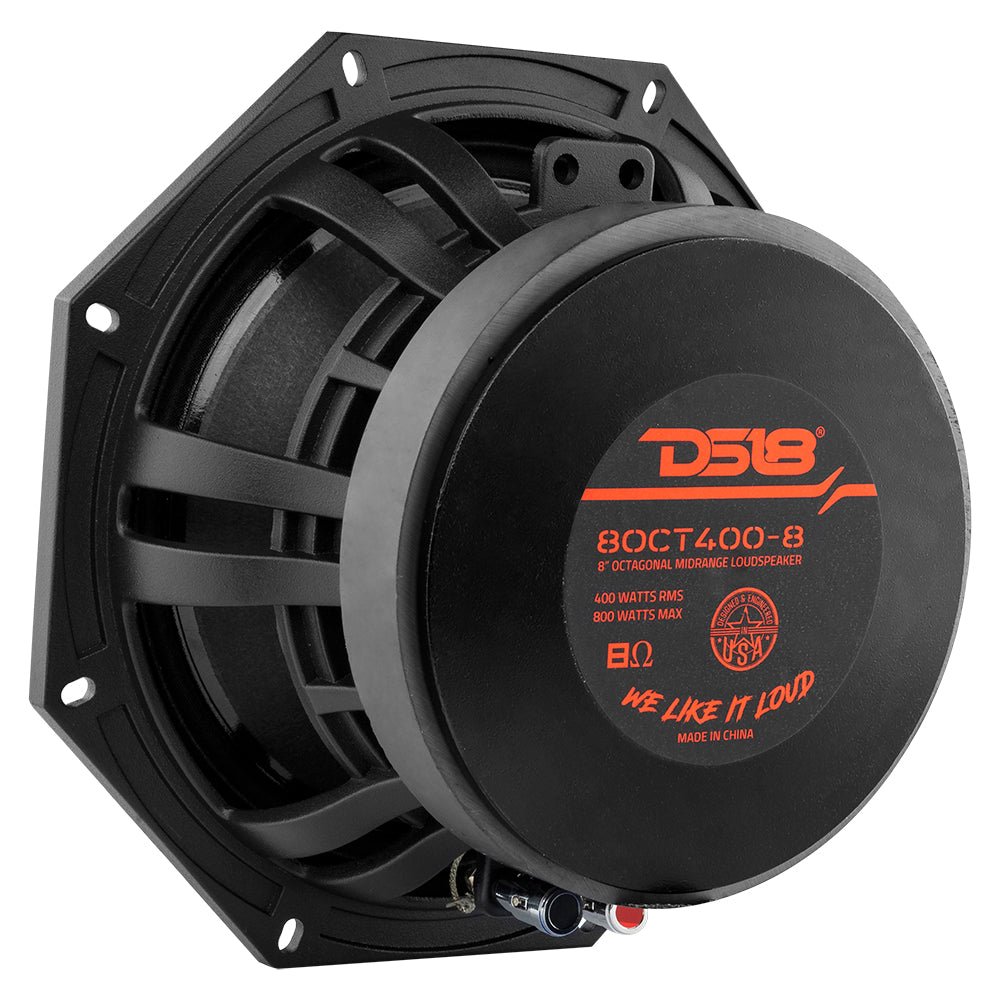 DS18 Octagonal 8" Mid-Range Loudspeaker 400 Watts Rms 8-Ohm