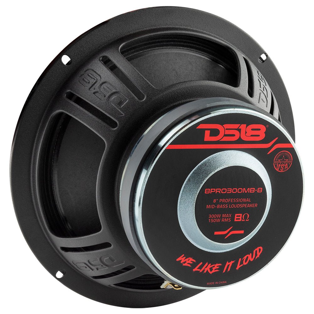 DS18 8" Mid-Bass Loudspeaker 150 Watts Rms 8-Ohm