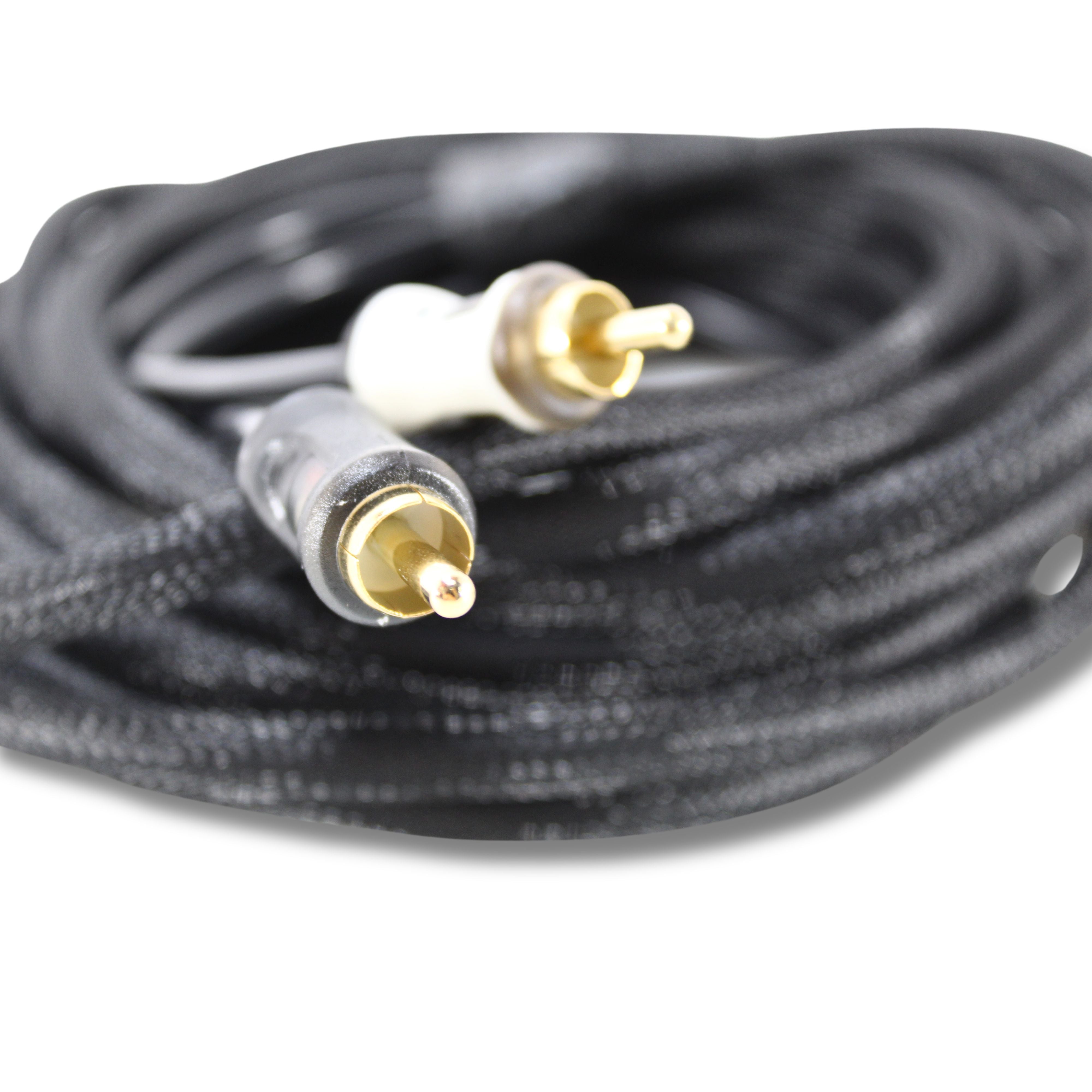 B2 Audio 18FT Long OFC Double Shielded 2 Male to 2 Male Snakeskin RCA RA55 — image 2