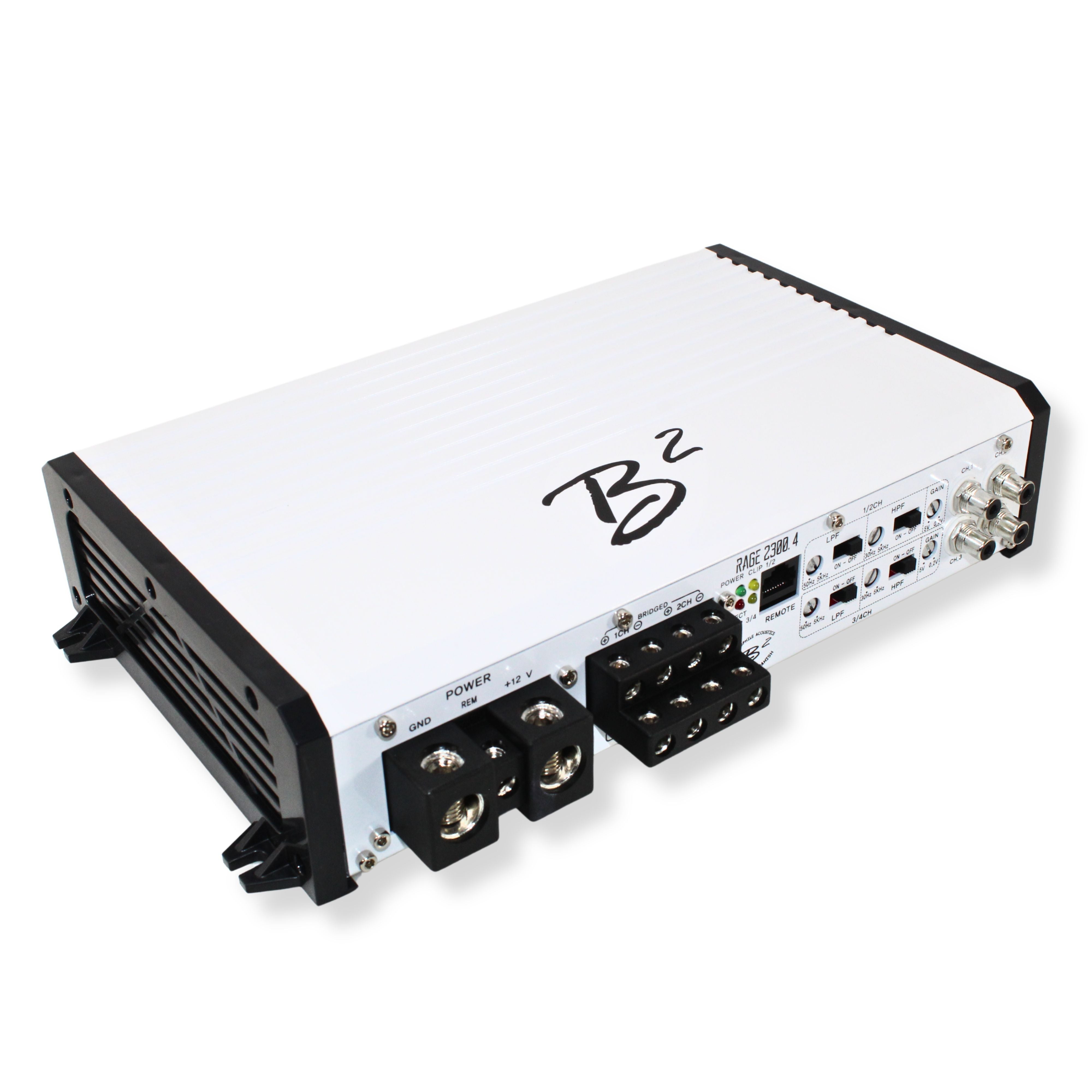 B2 Audio RAGE 2300.4 Class D 4-Channel Amplifier 2300W RMS