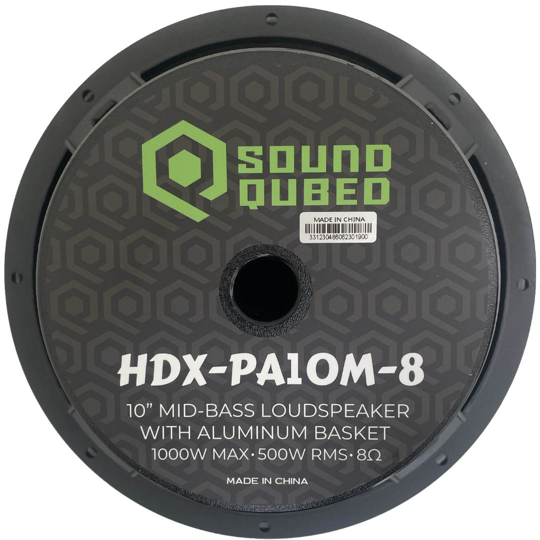 SoundQubed HDX 10" Pro Audio Speaker Car Audio