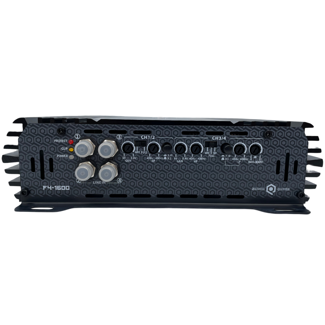 SoundQubed F4-1600 1600W 4-Channel Car Amplifier