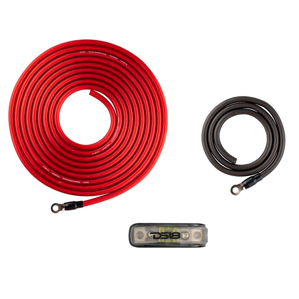 DS18 4-GA CCA Amplifier Installation Kit - RED
