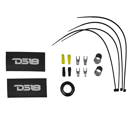 DS18 0-GA Amplifier Installation Wiring Kit - Yellow