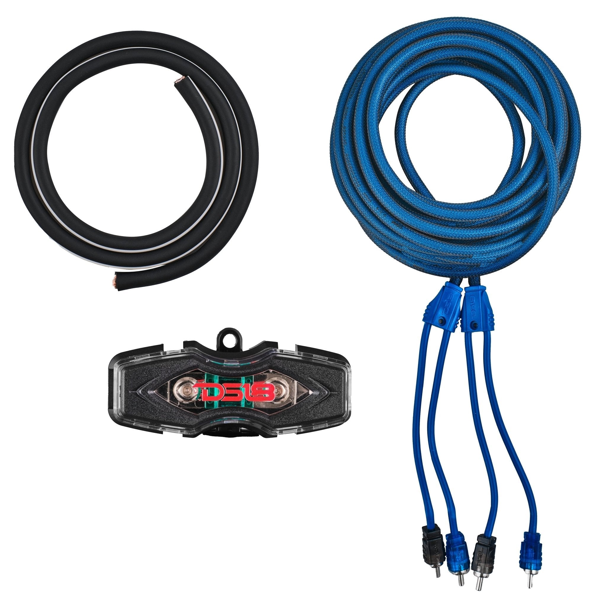 DS18 4-GA Amplifier Installation Wiring Kit - Blue