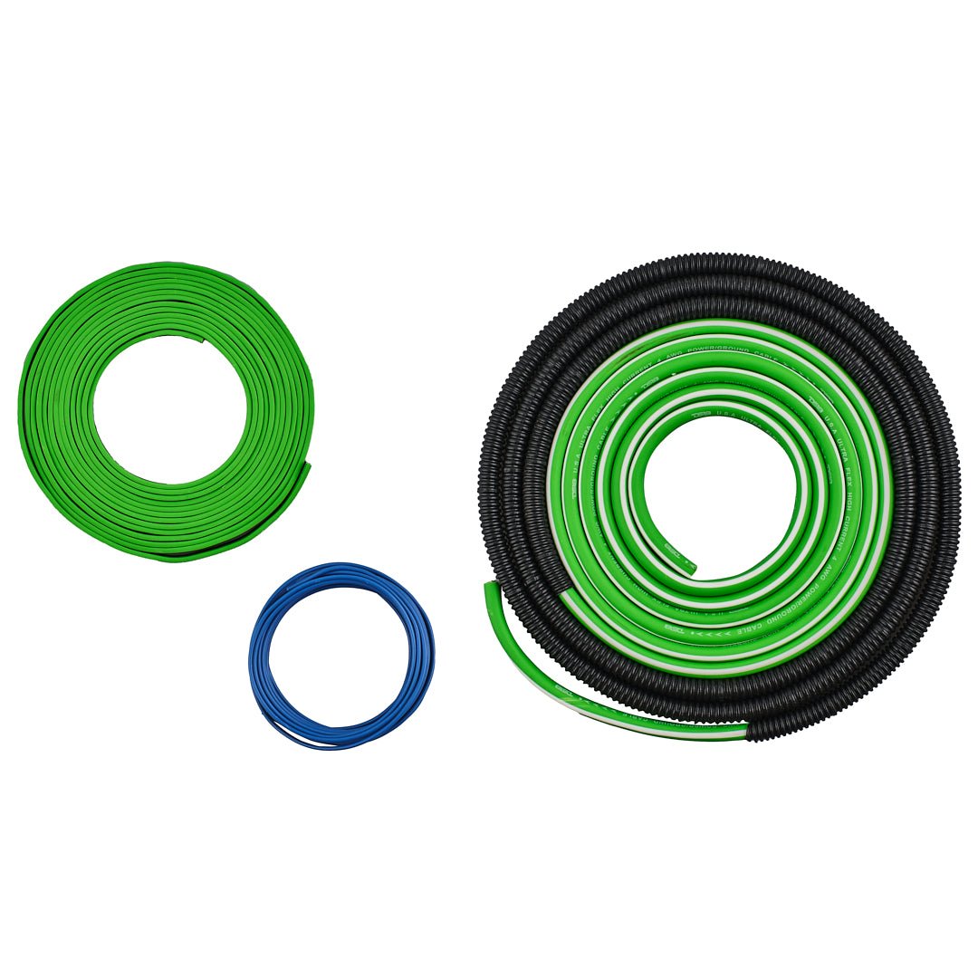 DS18 4-GA Amplifier Installation Wiring Kit - Green