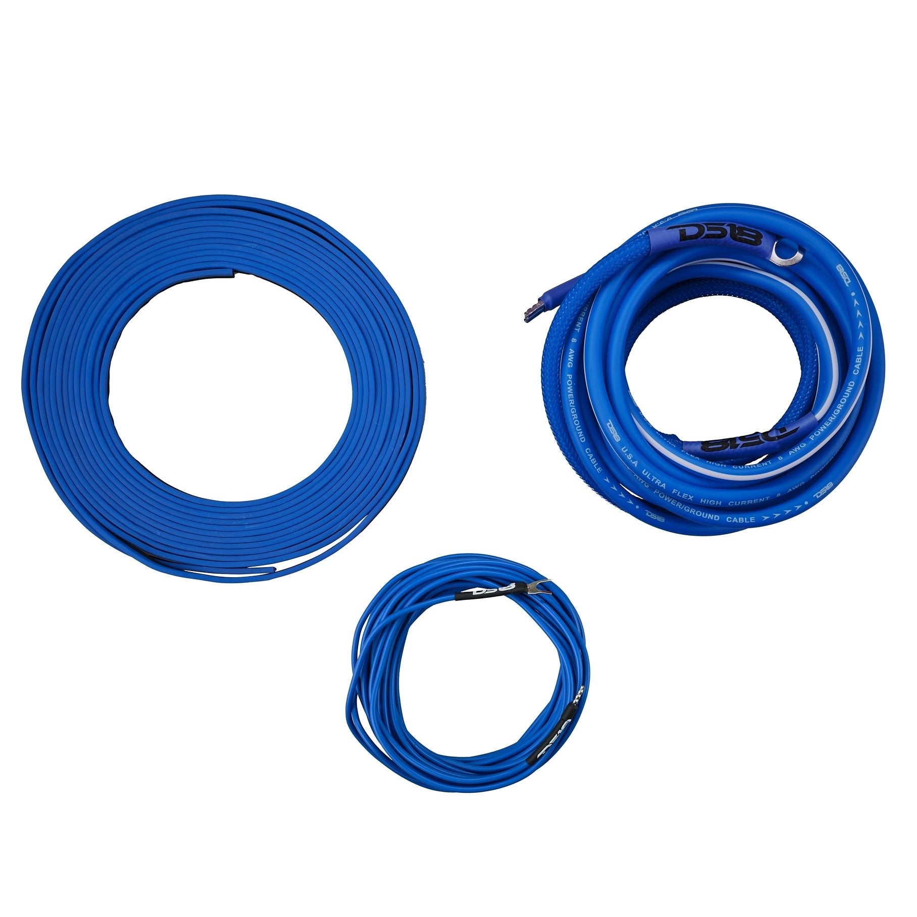 DS18 8-GA Amplifier Installation Wiring Kit - Blue