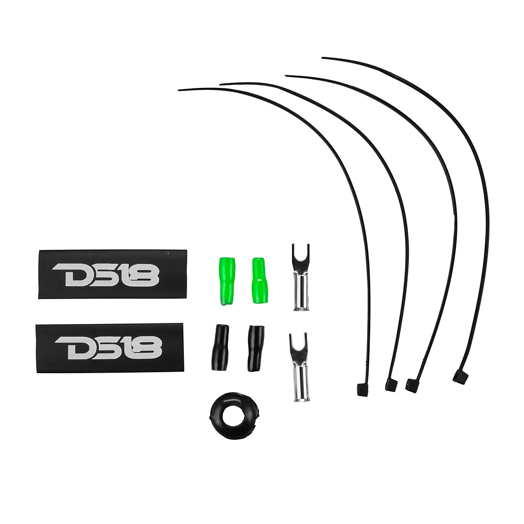 DS18 8-GA Amplifier Installation Wiring Kit - Green