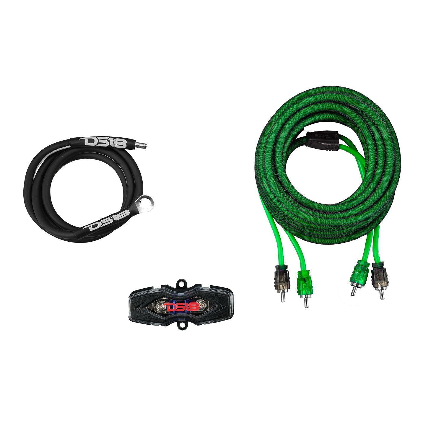 DS18 8-GA Amplifier Installation Wiring Kit - Green