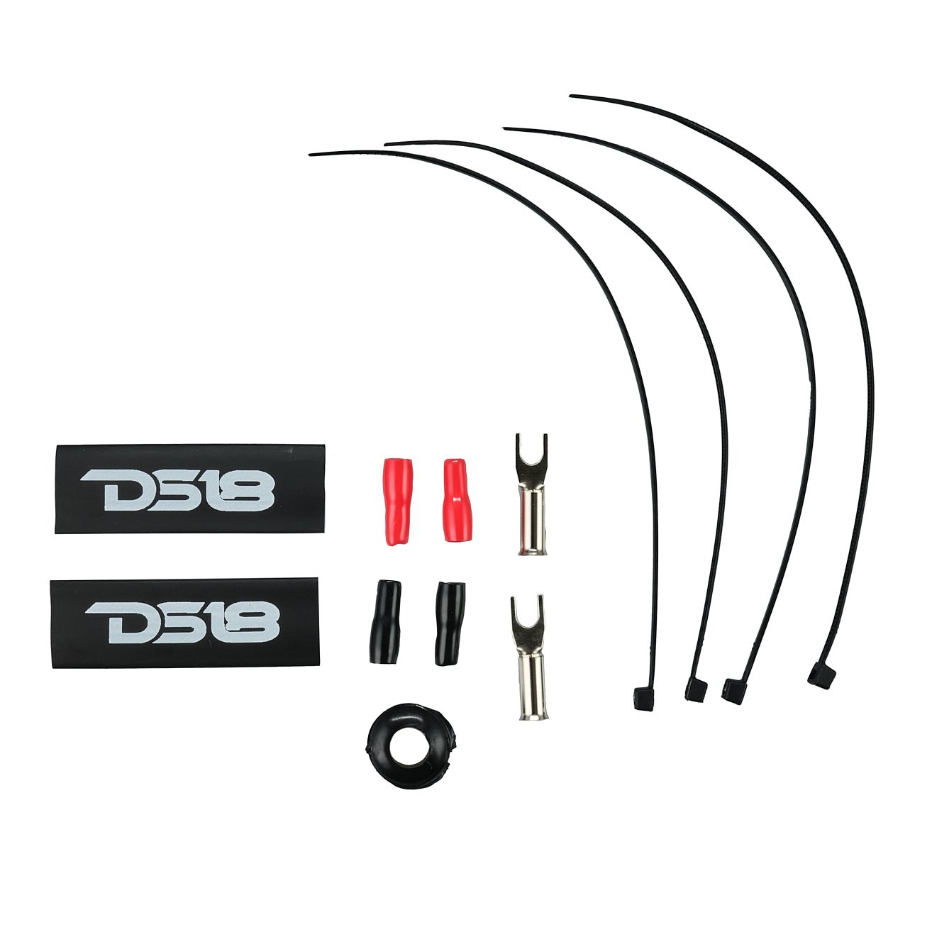 DS18 8-GA Amplifier Installation Wiring Kit - Red