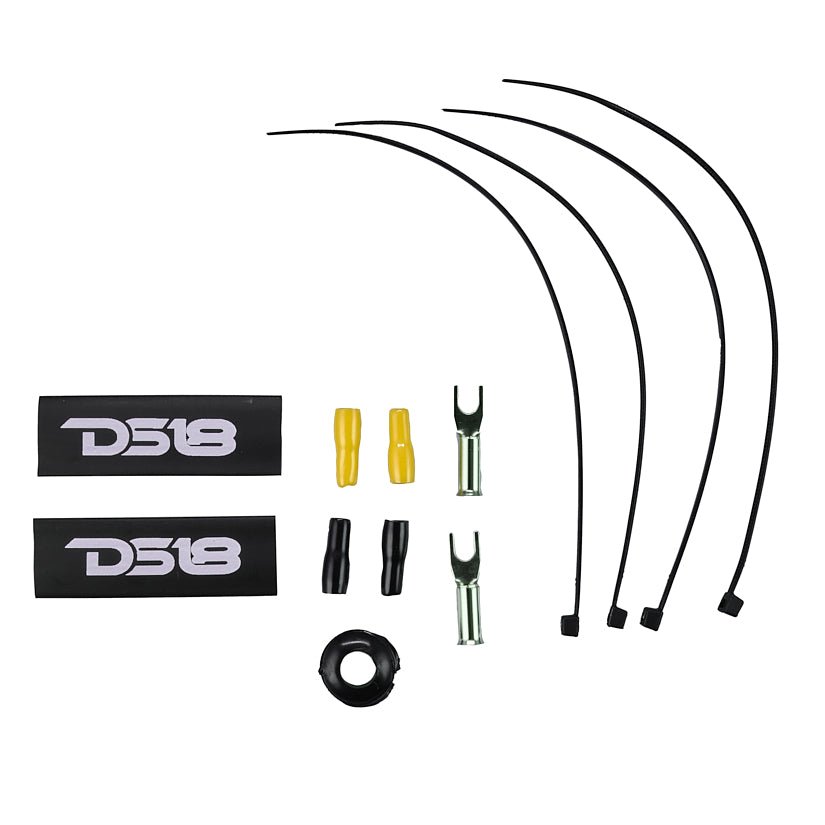 DS18 8-GA Amplifier Installation Wiring Kit - Yellow