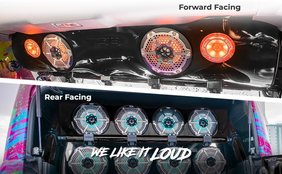 DS18 Ford Bronco 6th Gen 4-Door Overhead Bar System fits 4 x 8" speakers + 2 x 6.5" Speakers and 2 x 3.78" Tweeters