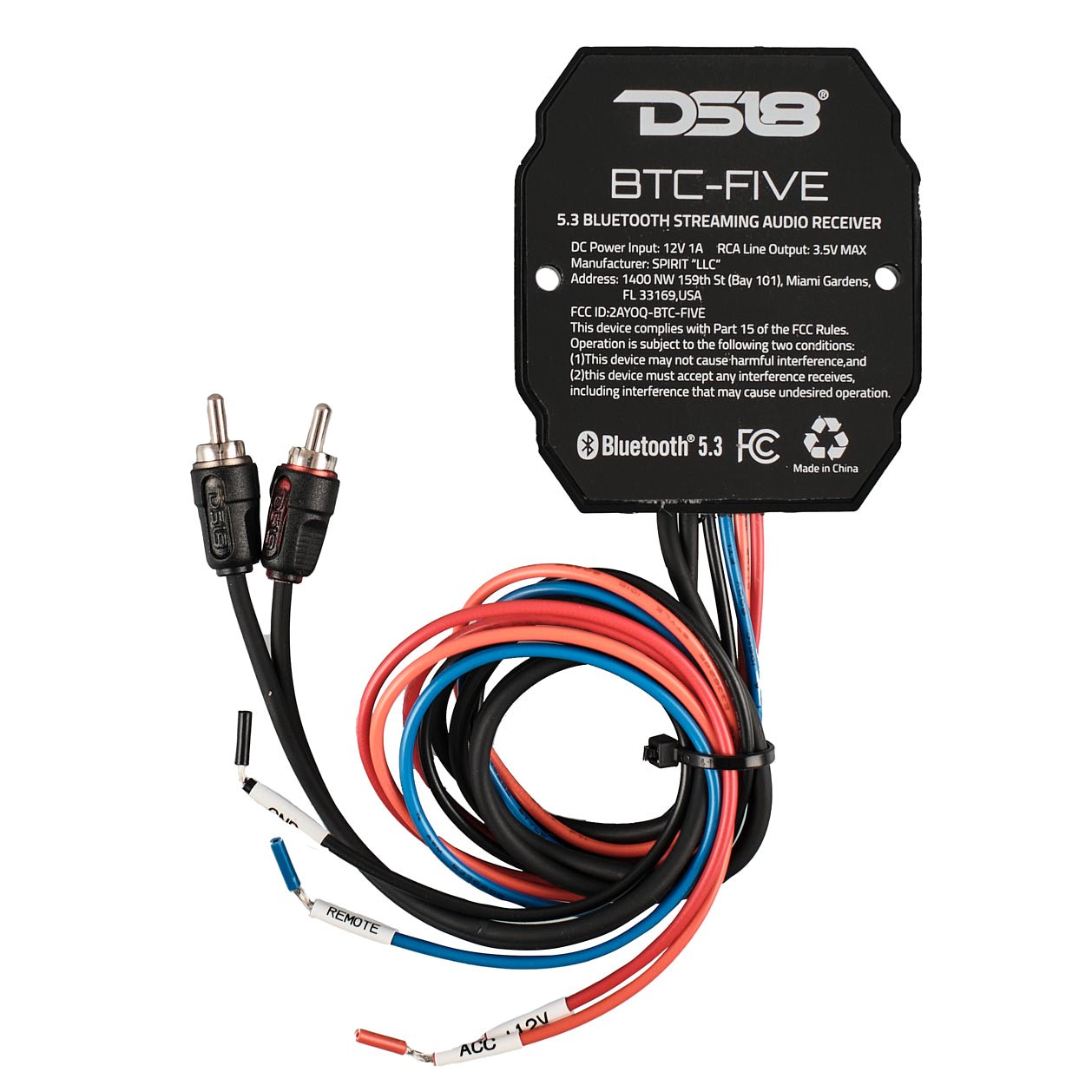 DS18 Universal Bluetooth 5.3 Audio Receiver | Wireless, Water-Resistant IP66