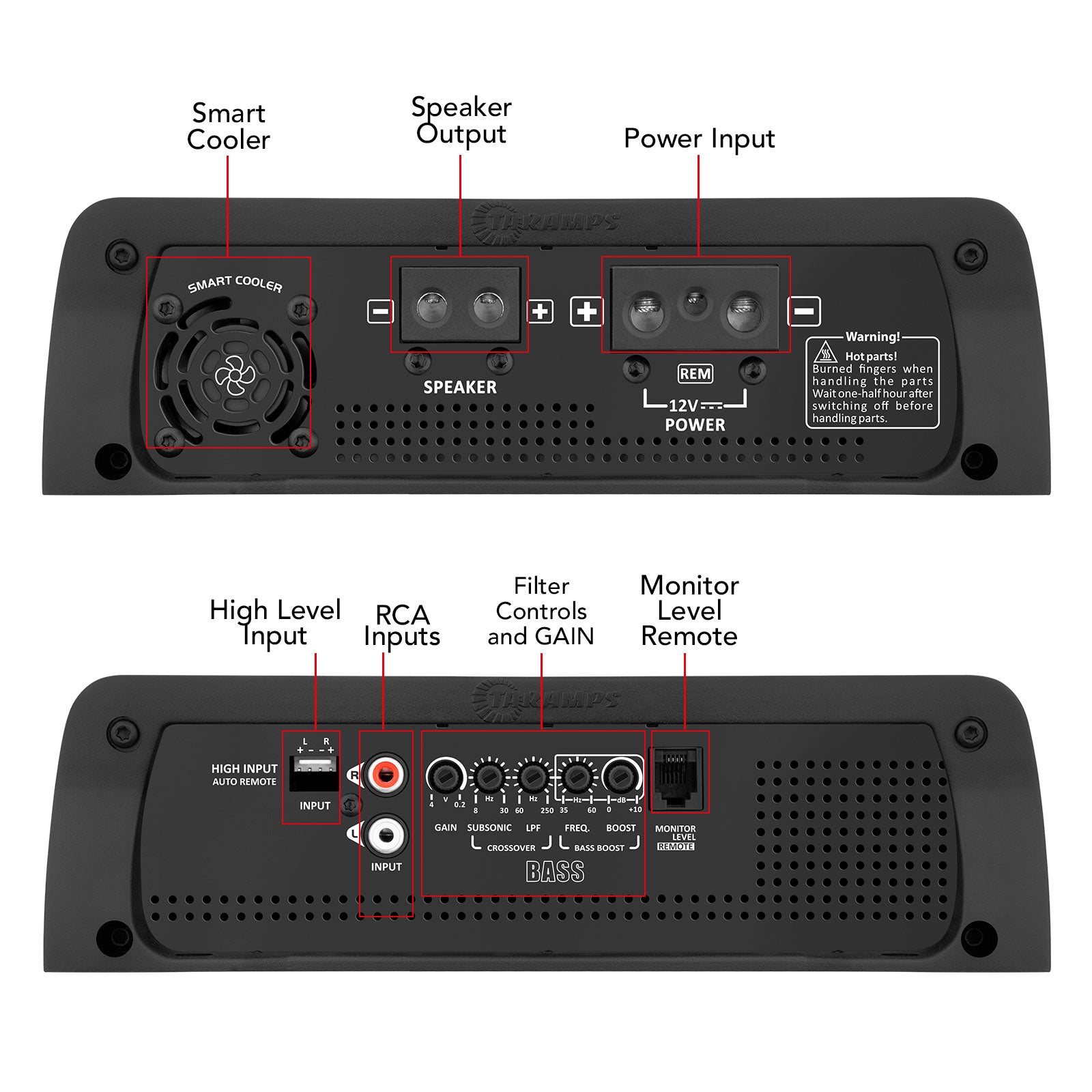 Taramps BASS 1200 Car Audio Amplifier - 6